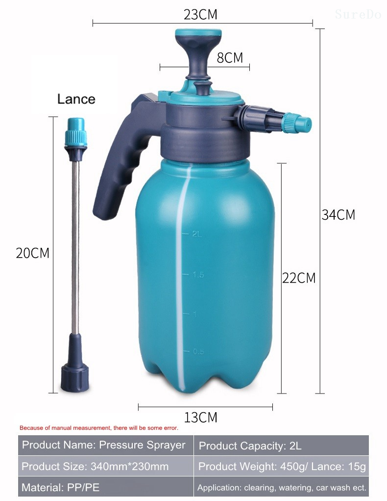 New Design 2L Hand Pump Air Pressure Garden Sprayer