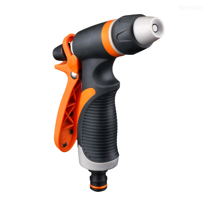 Plastic adjustable garden water gun for car wash