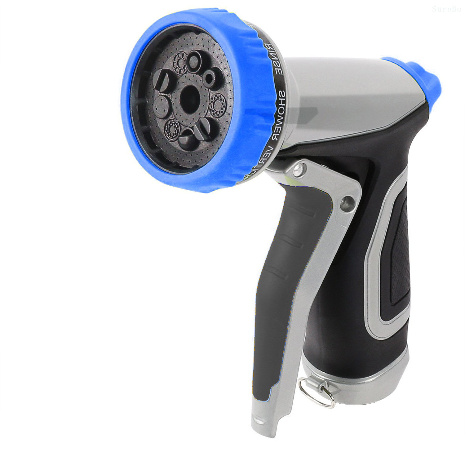 Plastic adjustable garden water gun for car wash