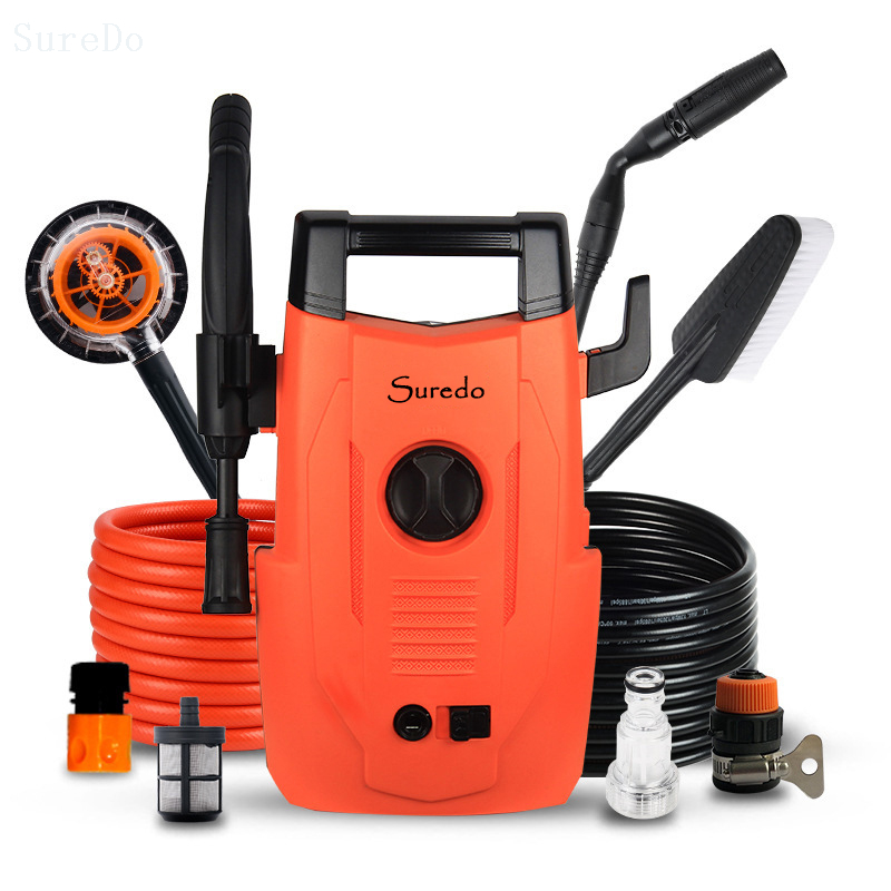 SD302A 220V Household High Pressure Brush Pump Self Suction Foam Washer Portable Car Washer